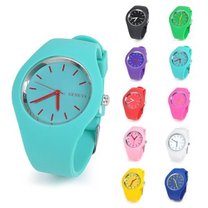 New Fashion Colorful Silicone Band Jelly Watch for Promotional